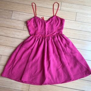 Hot Pink Fit and Flare Dress